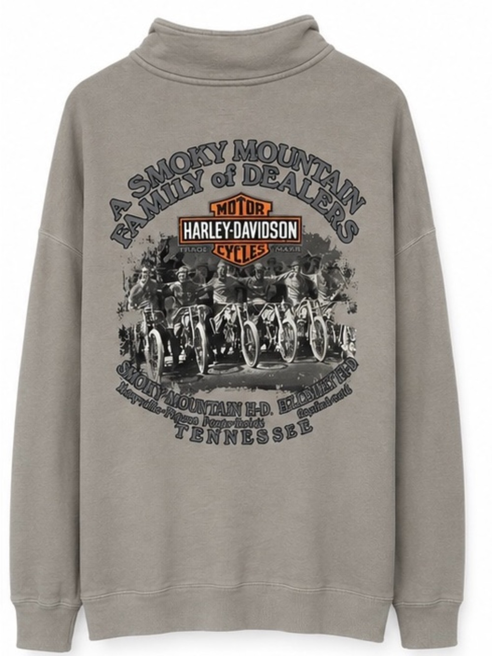 Harley-Davidson Sweatshirt with Smoky Mountain Graphic